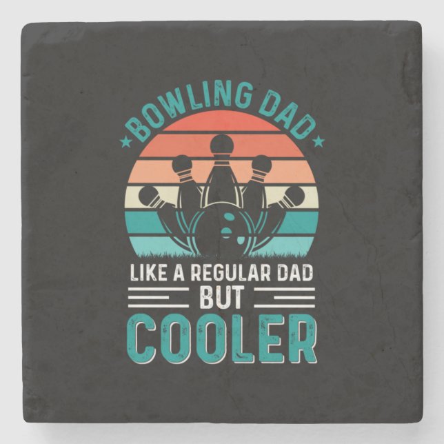 Dessous-de-verre En Pierre Bowling papa (Devant)