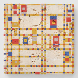 Dessous-de-verre En Pierre Broadway Boogie Woogie   Piet Mondrian  