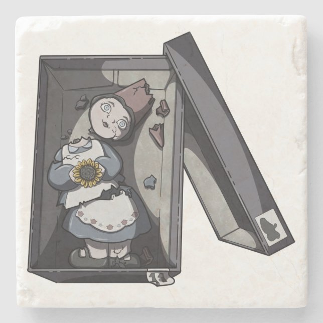 Dessous-de-verre En Pierre Broken Gnome (Devant)