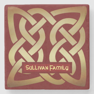 Dessous-de-verre En Pierre Bronze Tone Celtic