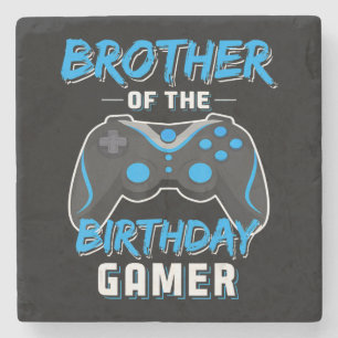 Dessous-de-verre En Pierre Brother Of The Birthday Gamer Birthday Boy Gaming