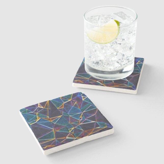 Dessous-de-verre En Pierre Bulles cassées (Côté)