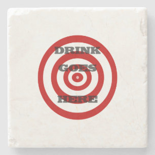 Dessous-de-verre En Pierre Bullseye cible