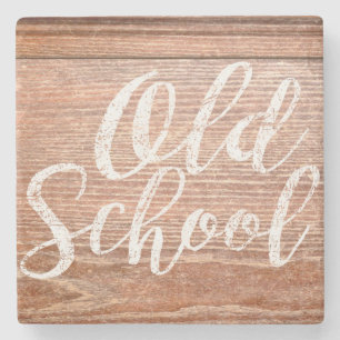 Dessous-de-verre En Pierre Bureau vintage de vieille école