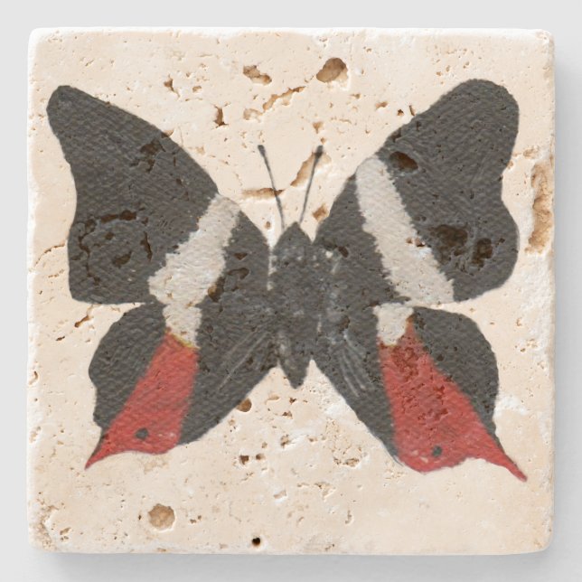 Dessous-de-verre En Pierre Butterfly9 (Devant)