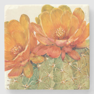 Dessous-de-verre En Pierre Cactus Orange Blossoms