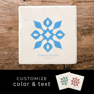 Dessous-de-verre En Pierre Cadeau d'anniversaire de mariage méditerranéen min