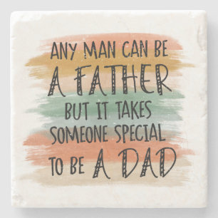 Dessous-de-verre En Pierre Cadeau de Fête des pères Stepdad Papa spécial