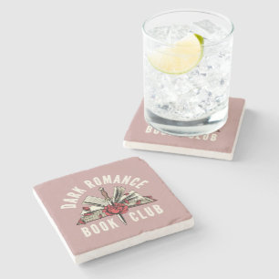 Dessous-de-verre En Pierre Cadeau floral de romance sombre pour amateur de li