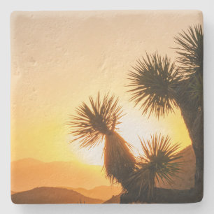 Dessous-de-verre En Pierre Cadeau unique pour voyageur avec une photo du dése