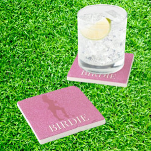 Dessous-de-verre En Pierre Cadeaux amusants pour golfeuses