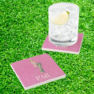 Dessous-de-verre En Pierre Cadeaux de golf amusants pour dames
