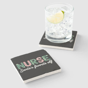Dessous-de-verre En Pierre Cadeaux de la journée de l'infirmière de la vie pr