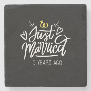 Dessous-de-verre En Pierre Cadeaux de mariage   15e anniversaire de mariage