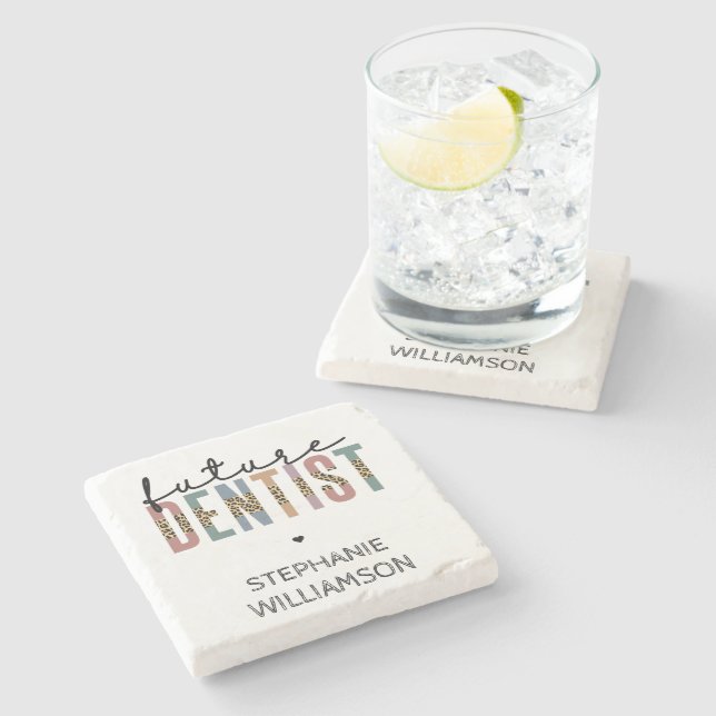Dessous-de-verre En Pierre Cadeaux Dentistes Dentistes Dentistes (Côté)