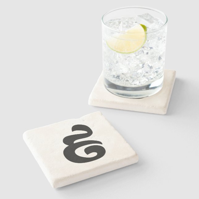 Dessous-de-verre En Pierre Cambodian Number 9 / Nine / ៩ (Pram Buen) Khmer (Côté)