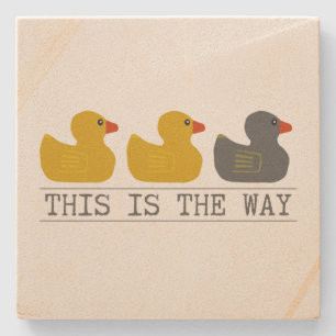 Dessous-de-verre En Pierre Canard noir gris canard du Minnesota - C'est comme