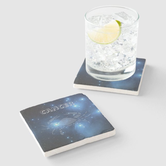 Dessous-de-verre En Pierre Cancer transparent (Côté)