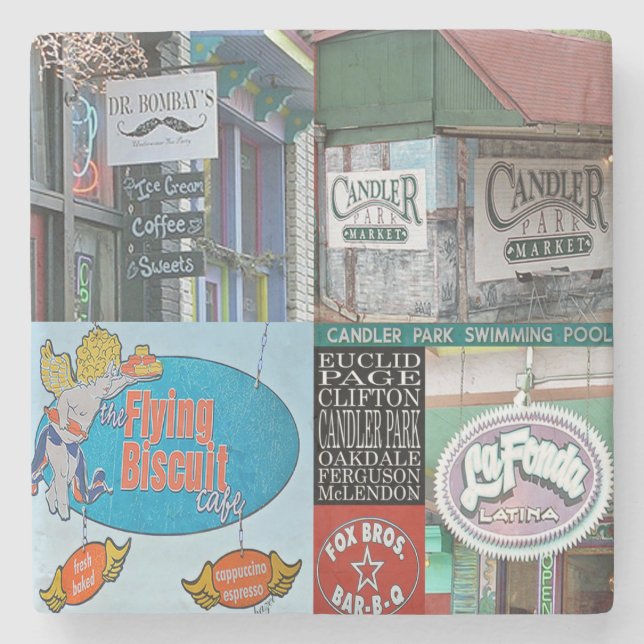 Dessous-de-verre En Pierre Candler Park, Atlanta Marble Dessous de verre (Devant)