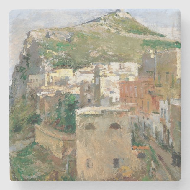 Dessous-de-verre En Pierre Capri (par Theodore Robinson) (Devant)