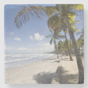 Dessous-de-verre En Pierre Caraïbes - Trinité - Plage de Manzanilla sur