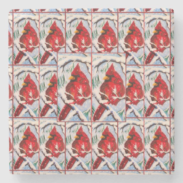 Dessous-de-verre En Pierre Cardinal Fun Dessous de verre (Devant)