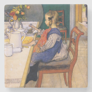 Dessous-de-verre En Pierre Carl Larsson Risques tardifs Petit Déjeuner Misé