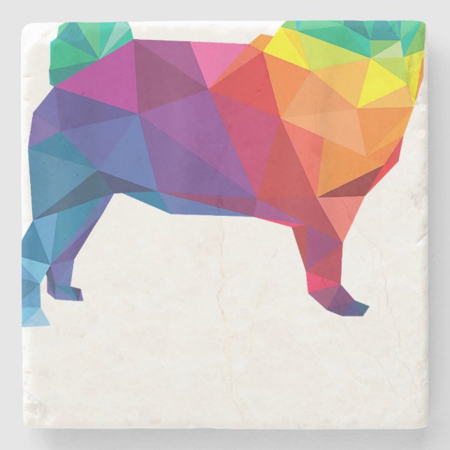 Dessous-de-verre En Pierre Carlin Gay pride LGBT Rainbow Flag T-shirt Amoureu (Devant)