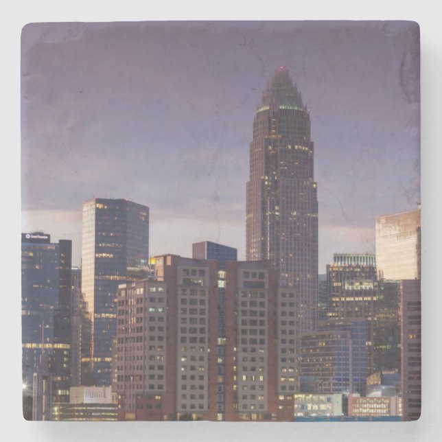 Dessous-de-verre En Pierre Caroline du Nord, Charlotte, vue surélevée (Devant)