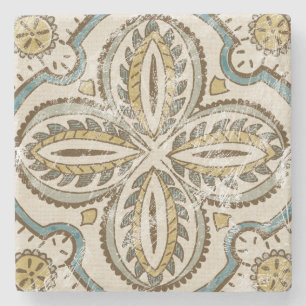 Dessous-de-verre En Pierre Carré Batik III non inscrit