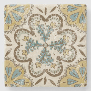 Dessous-de-verre En Pierre Carré Non-Embelli II de batik