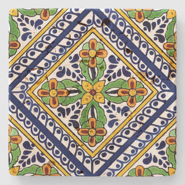 Dessous-de-verre En Pierre Carreau de Talavera (Devant)