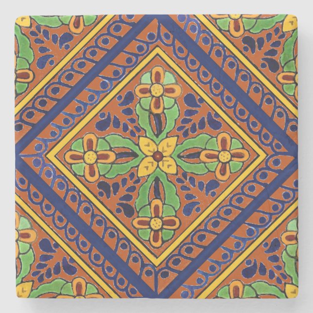 Dessous-de-verre En Pierre Carreau de Talavera (Devant)