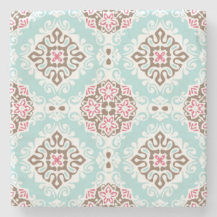 Dessous-de-verre En Pierre Carrelage Abstrait : Motif Vintage sans fil