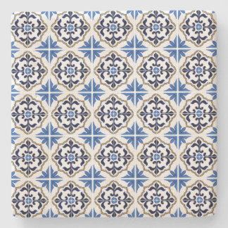 Dessous-de-verre En Pierre Carrelage Brown bleu marocain