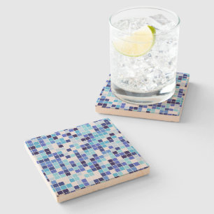 Dessous-de-verre En Pierre Carrelage de la piscine, Carrelage en mosaïque ble