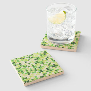 Dessous-de-verre En Pierre Carrelage de piscine, Carrelage en mosaïque verte,