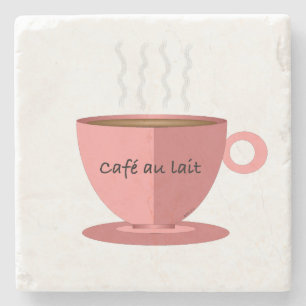 Dessous-de-verre En Pierre Carrelage en pierre Café au Lait