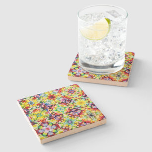 Dessous-de-verre En Pierre Carrelage méditerranéen, Carreaux d'encre d'alcool