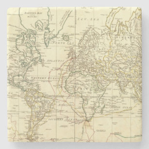 Dessous-de-verre En Pierre Carte 5 du monde