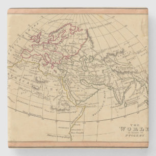 Dessous-de-verre En Pierre Carte classique du monde