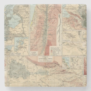 Dessous-de-verre En Pierre Carte d'atlas de Tieflander