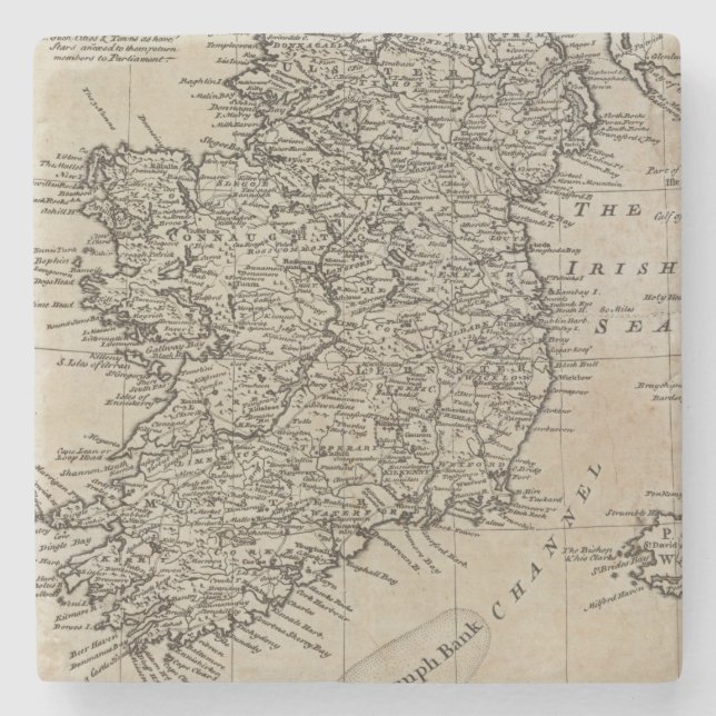 Dessous-de-verre En Pierre Carte de l'Irlande (Devant)