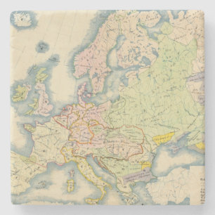 Dessous-de-verre En Pierre Carte ethnographique de l'Europe