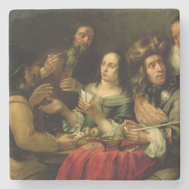 Dessous-de-verre En Pierre Cartes de jeu (Devant)