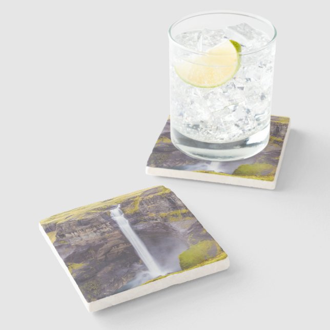 Dessous-de-verre En Pierre Cascade de Haifoss, Islande (Côté)