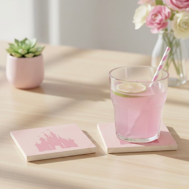 Dessous-de-verre En Pierre Castle Stone Coaster (Créateur téléchargé)