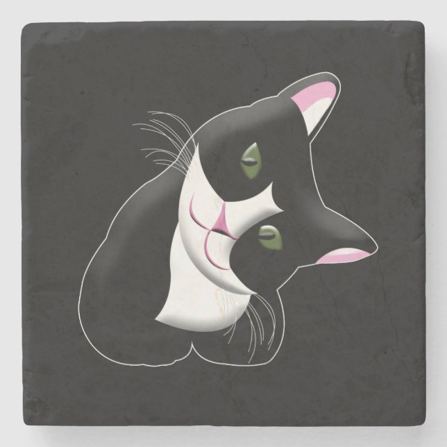 Dessous-de-verre En Pierre Cat (Devant)