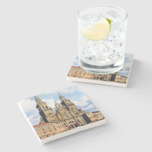 Dessous-de-verre En Pierre Cathédrale Santiago de Compostela (A La Corogne)