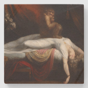 Dessous-de-verre En Pierre Cauchemar par Henry Fuseli Gothic Macabre Dark Art